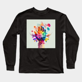 Colorful Hand Long Sleeve T-Shirt